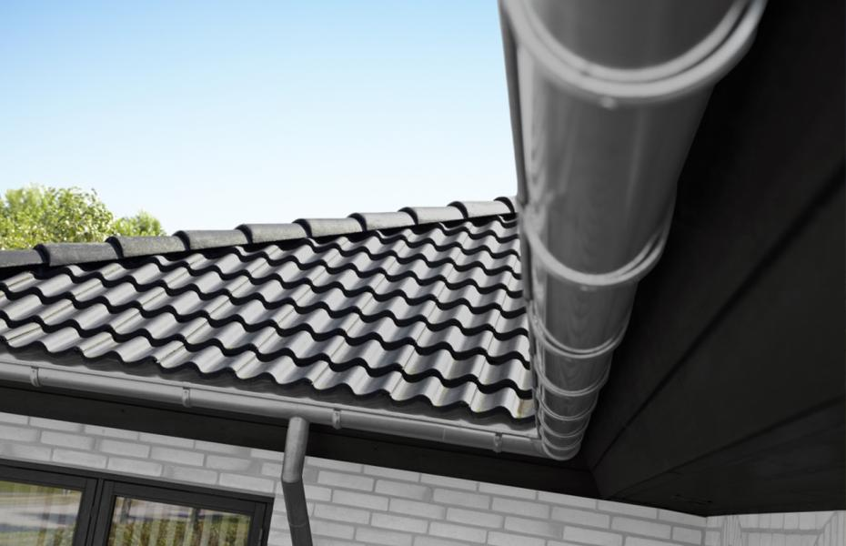 Tagrender i aluminium